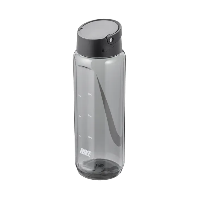 【NIKE 耐吉】水壺 登山 運動 單車 旋蓋式水壺 TR RECHARGE 24OZ 黑 N100431707224