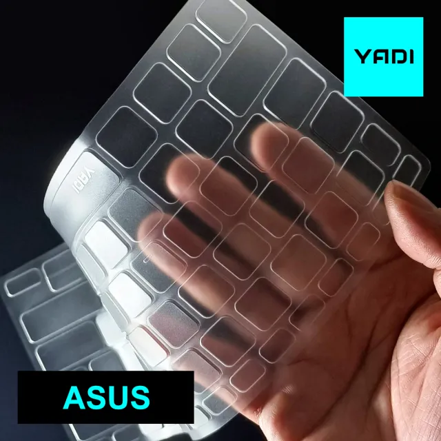 【YADI】ASUS E410KA 鍵盤保護膜(防塵套/SGS抗菌/防潑水/TPU超透光)