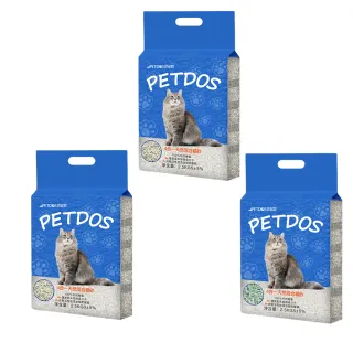 【PETDOS 派多斯】四合一混合貓砂4入(三種口味 活性碳低塵版  除臭貓砂 混合砂 無粉塵 凝結超快 可沖馬桶)