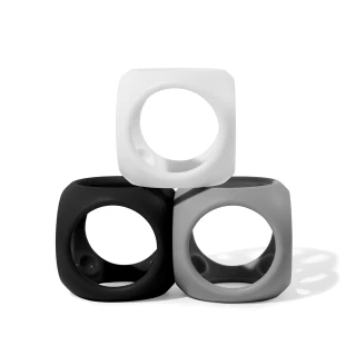 【瑞士 Moluk】Oibo感統遊戲球-3入組-黑白灰(激發創意/觸覺刺激/感統玩具/開放式玩法)