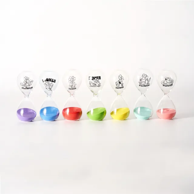 【CarryPlus】BT21花漾10分鐘沙漏計時器-RJ_深藍色(LINE FRIENDS官方授權)