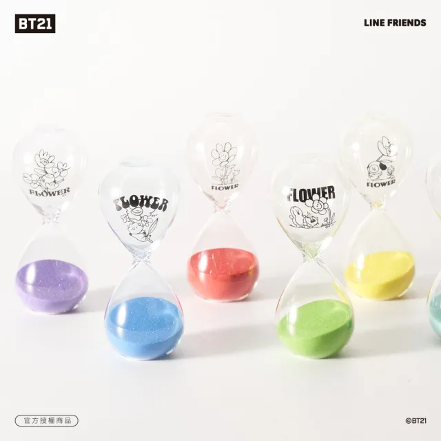【CarryPlus】BT21花漾10分鐘沙漏計時器-KOYA_淺藍色(LINE FRIENDS官方授權)