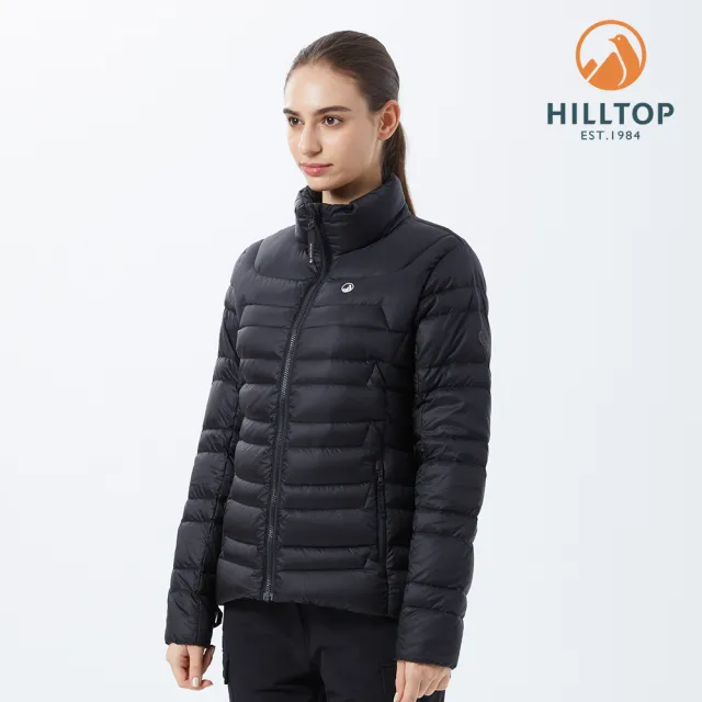 【Hilltop 山頂鳥】Cross-Functional 女款立領保暖蓄熱羽絨外套 PF22XF12 黑