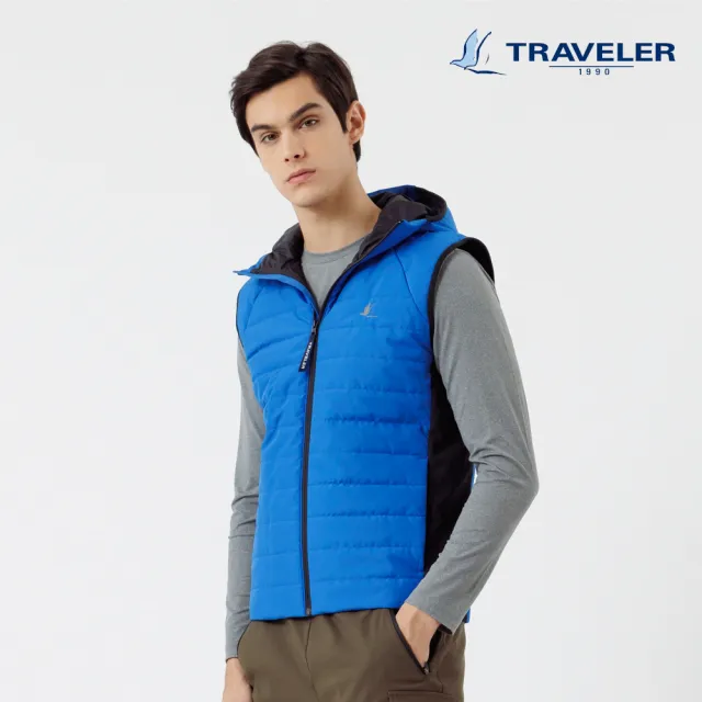 【TRAVELER 旅行者】男款Gore-Tex INFINIUM防風潑水鋪棉背心_222TR306(防風/鋪棉背心)