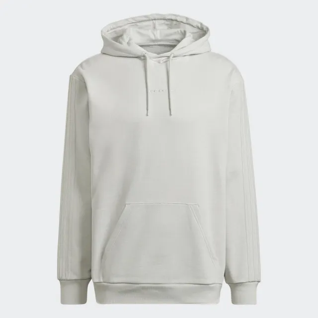 【adidas 愛迪達】運動服 連帽上衣 男上衣 灰 ESS LOGO HOODIE(HK2725)