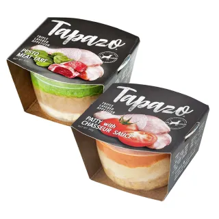 【TAPAZO 特百滋】3入組-狗狗開胃三層杯 80g*3(主食/全齡犬/寵物罐頭)