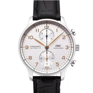【IWC 萬國錶】新葡萄牙計時腕錶x白面x41mm(IW371604)
