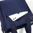 【ARION】素色防潑水直式寬底手提/斜背包(藍色)