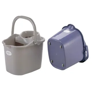 【生活King】玫瑰地拖桶/水桶/拖把桶(附輪)