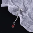 【00:00】韓國設計個性復古樹枝紋理荊棘水滴寶石單只耳骨夾(寶石耳骨夾 單只耳骨夾)