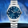 【TITONI 梅花錶】空中霸王系列 紳士機械腕錶-藍面 / 39mm(83743 S-656)
