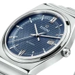 【TITONI 梅花錶】動力系列 超薄經典復刻機械腕錶-藍 / 39.5mm(83751 S-628)