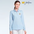 【Jack Nicklaus 金熊】GOLF女款素面彈性POLO衫/高爾夫球衫(藍色)
