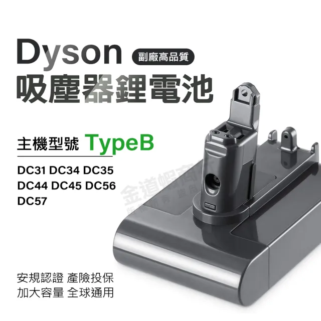 deen Z】適用Dyson DC45 TypeB電池戴森吸塵器電池DC31/34/56/57電池(加