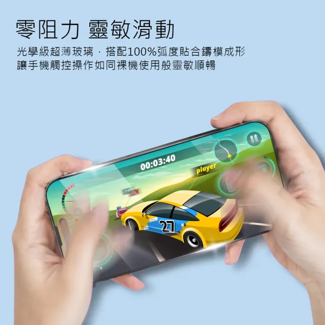 【Philips 飛利浦】iPhone 14 Pro 6.1吋 AR戶外增透9H鋼化玻璃保護秒貼 DLK5605/11(適用iPhone 14 Pro)