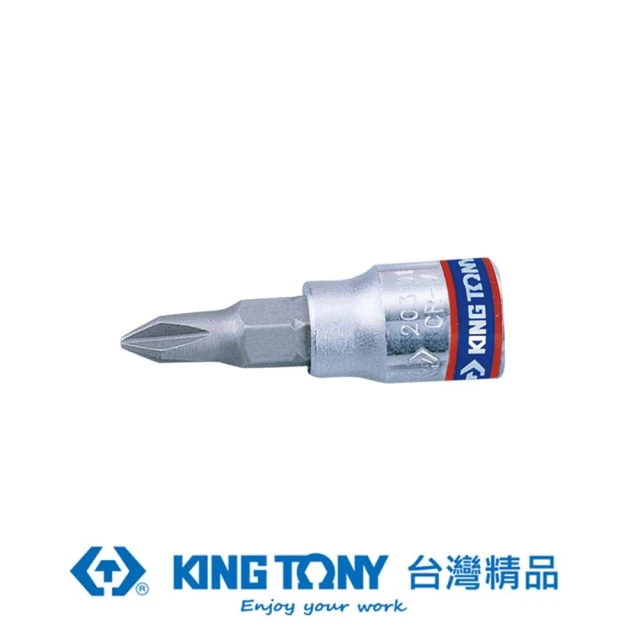 【KING TONY 金統立】專業級工具 1/4”DR.十字起子頭套筒 PH4(KT203104)