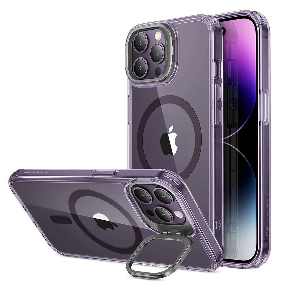 【ESR 億色】iPhone 14 Pro Max Halolock磁電空間 巧匯系列 鏡頭支架款 手機保護殼