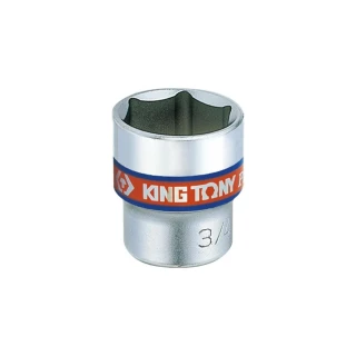 【KING TONY 金統立】專業級工具 3/8x1 6角短白套筒(KT333532S)