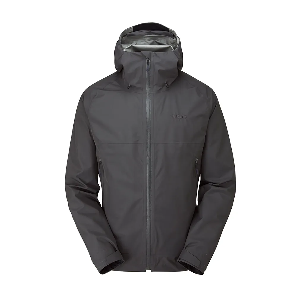 【RAB】Namche GTX Paclite Jacket GTX輕量防風防水連帽外套 男款 石墨灰 #QWH59