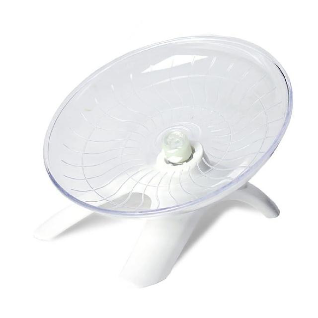 【寵物用品】倉鼠飛碟靜音跑輪1入(滾輪 倉鼠球 黃金鼠 小鼠 小寵玩具 籠內布置)