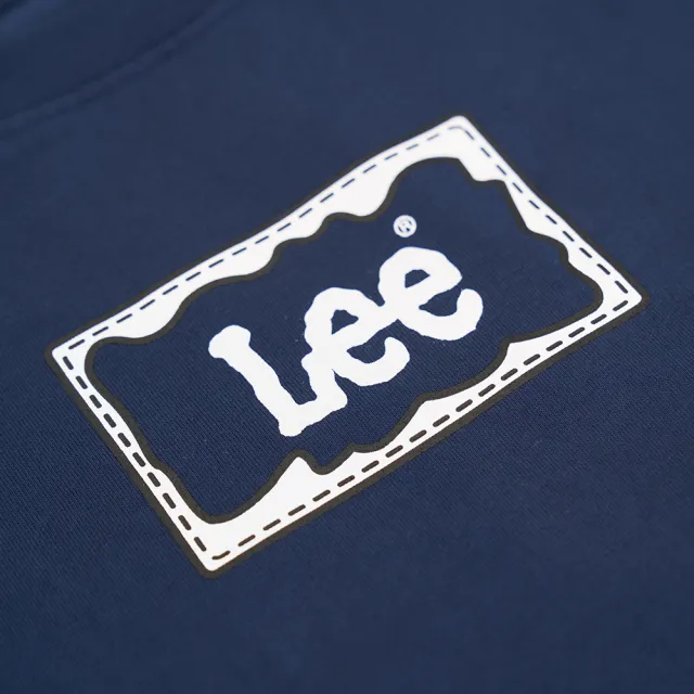 【Lee】出清品-女裝 短袖T恤 / 長框縫線印花 小LOGO 共2色 Oversized版型(LL220237562 / LL22023797W)