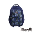 【Marelli】舒適減壓設計多夾層休閒後背包 藍黑迷彩(ZM070-A)