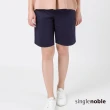 【SingleNoble 獨身貴族】職場女性必備挺料素色棉質短褲(3色)