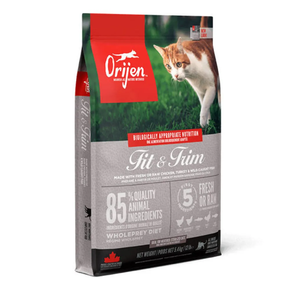 【Orijen】極緻無穀貓-鮮雞室內貓5.4KG(貓糧、貓飼料)