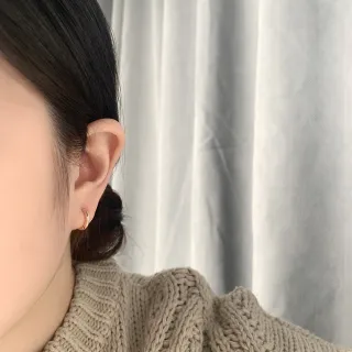 【UME.Acce】韓劇同款/7mm小圈純銀耳環S925純銀 抗敏耳環 純銀耳環 圓圈耳環 耳扣耳環 韓