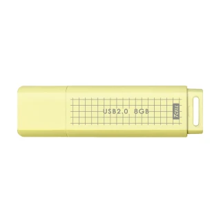 【TCELL 冠元】20入組-USB2.0 8GB 文具風隨身碟-奶油色
