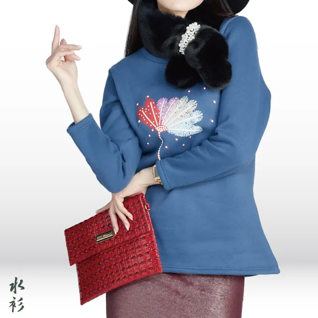 【水衫】厚刷絨彩繪印上衣四件組(K09-02)
