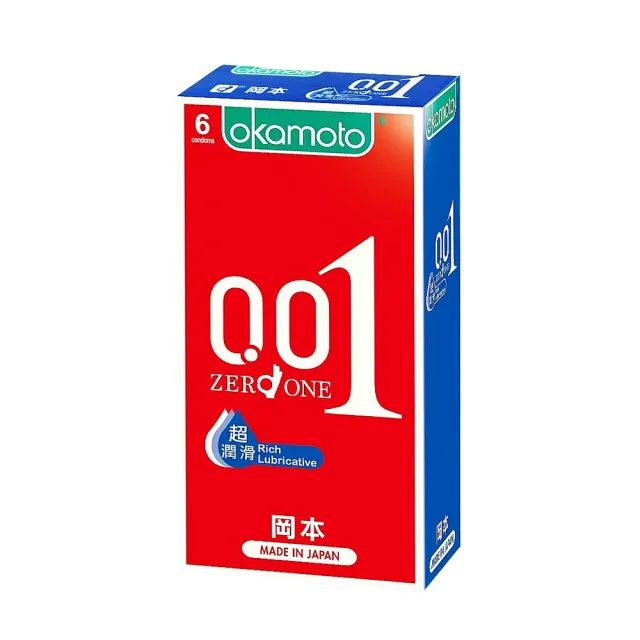 【Okamoto岡本】0.01RL超潤滑保險套6入*2盒(共12入)