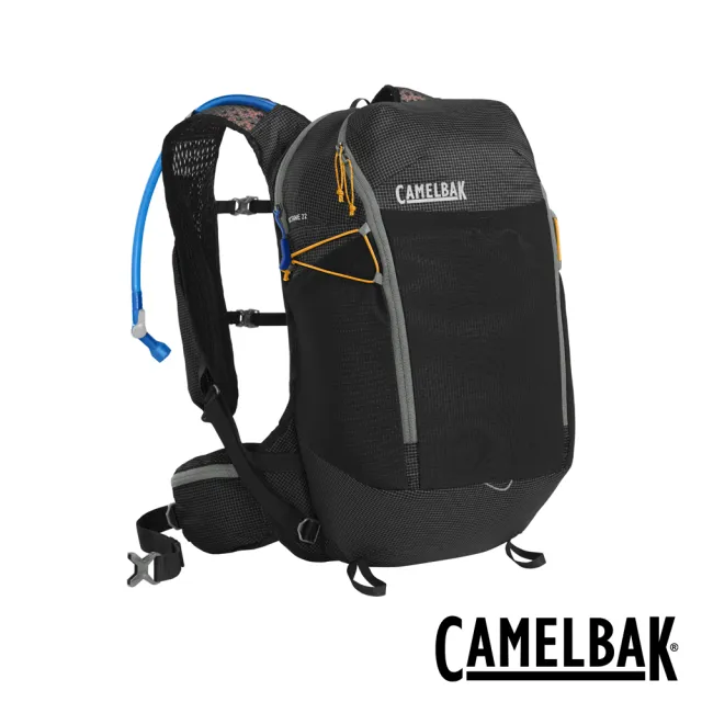 【CAMELBAK】Octane 22 Cordura多功能運動背包-附2L拉鍊式快拆水袋 黑(單車/登山露營/越野跑/跑步/旅行)