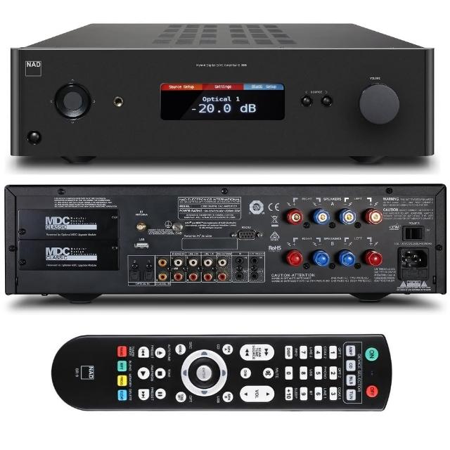 【NAD】英國數位/類比兩用擴大機與喇叭組合(C388+AE320)