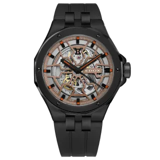 【EDOX 伊度】Delfin 魔幻巡洋系列鏤空潛水機械錶/43mm(E85303.37NCA.BEIO)