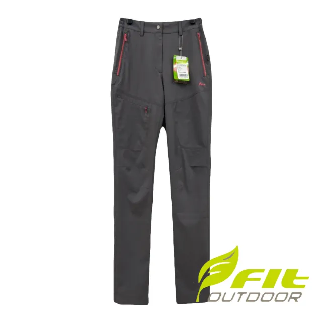 【Fit 維特】女吸濕排汗機能長褲-褐綠色-OS2801-D3(女裝/褲子/運動褲/直筒褲)