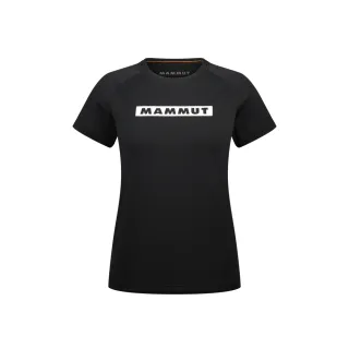 【Mammut 長毛象】QD Logo Print T-Shirt AF Women 快乾LOGO短袖T恤 女款 黑PRT2 #1017-02022-00254