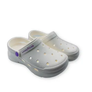 【樂樂童鞋】台灣製GOODYEAR兒童洞洞鞋-白色(固特異鞋 MIT兒童洞洞鞋)