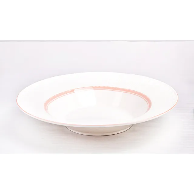 【Royal Duke】瓦妮莎骨瓷系列-9吋湯盤(骨瓷 盤 湯盤 盤子 盤 圓盤 義大利麵盤 深盤 碗殘餐具)