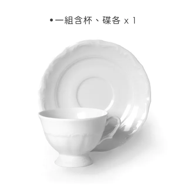【EXCELSA】Mademoiselle濃縮咖啡杯碟組 90ml(義式咖啡杯 午茶杯)