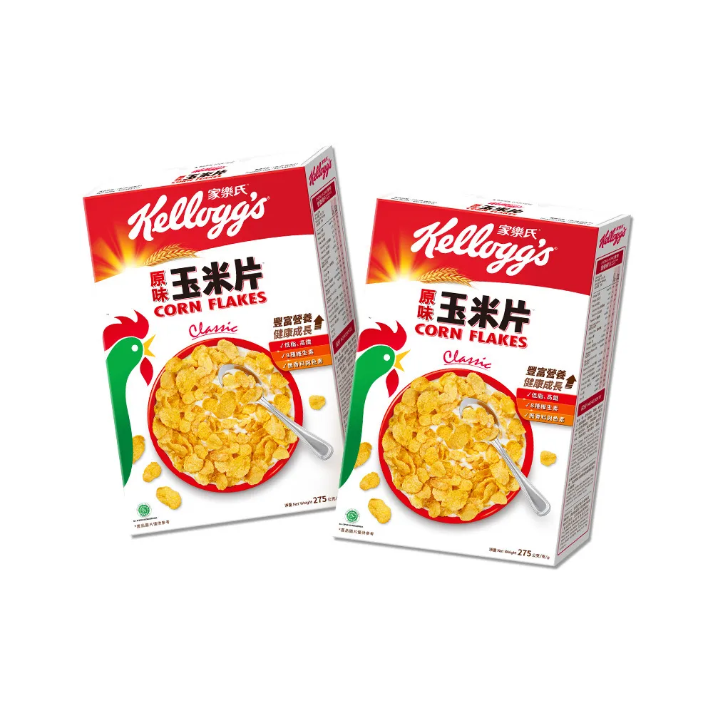 【家樂氏Kelloggs】原味玉米片275gx2盒