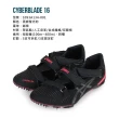【asics 亞瑟士】CYBERBLADE 16 男女田徑釘鞋-短距離 黑銀螢光粉(1093A134-001)