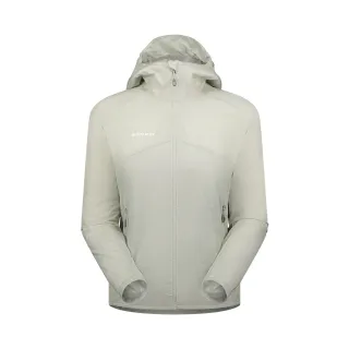【Mammut 長毛象】Convey WB Hooded Jacket AF W 輕量防潑水連帽風衣外套 女款 鉑金灰 #1012-00540