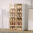 【hoi! 好好生活】ANTBOX 螞蟻盒子免安裝折疊式鞋盒12格(透明門板 磁吸式 鞋櫃)