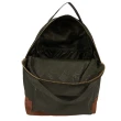 【Herschel】Nova Mid 中型 ECO 橄欖綠 棕底 金拉鍊 筆電夾層 帆布 防潑水 女生 女包 背包 後背包(放水壺)