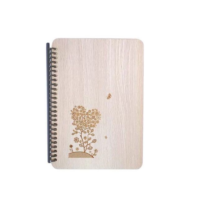 【木頭方程式】B5兩頁式木質筆記本(活頁/筆記本/多規格/生日/禮物/木雕/送禮推薦/禮品/台灣製造)