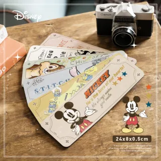 【收納王妃】Disney 迪士尼 復古風 軟式珪藻土洗漱墊 洗漱墊 防潮 杯墊 硅藻土 浴室收納 牙刷架(24x8x0.5)