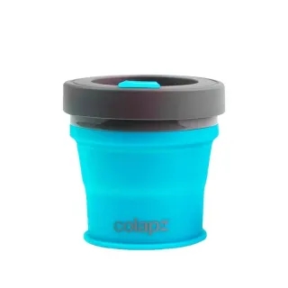 【Colapz】350ml 摺疊咖啡杯 天藍色 COL-CUP350-BLU