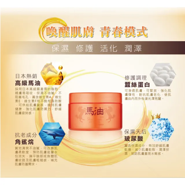 【LEGERE 蘭吉兒】日本全效保濕修護馬油霜280g(三入組)