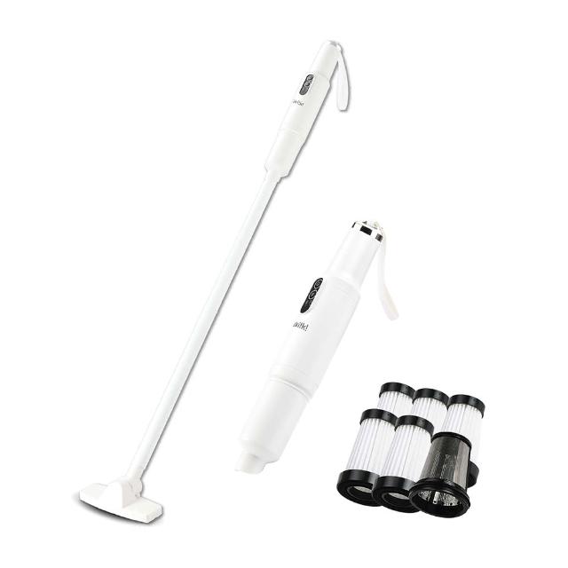 【ikiiki 伊崎】極輕量無線吸塵器 IK-VC8001(附專用濾網6顆/組)